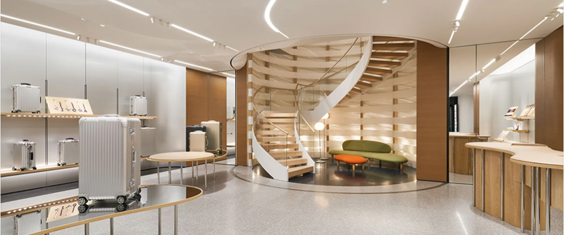 Architecture intérieure d’un espace d’accueil haut de gamme